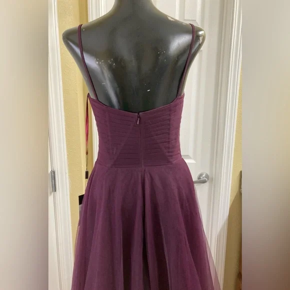 La Femme - 29076 V-Neck Semi-Sheer Bodice Junior Prom Gown NWT Size 6